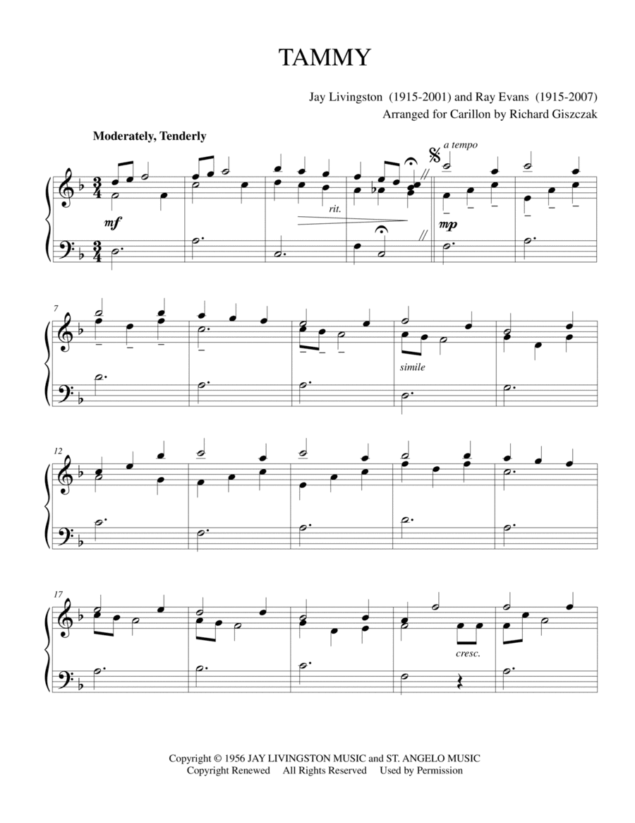 Tammy (arr. Richard Giszczak)