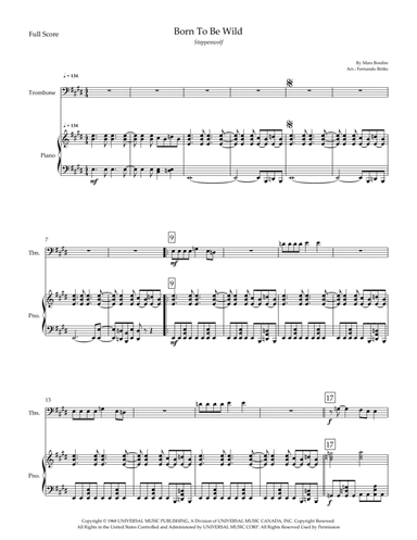 Born To Be Wild (arr. Fernando Britto)