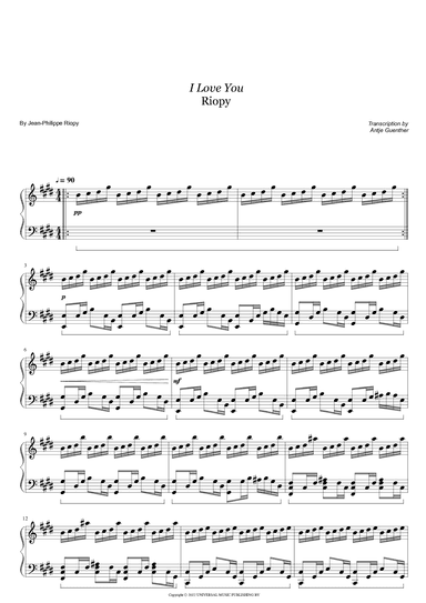 I Love You (arr. Antje Günther)