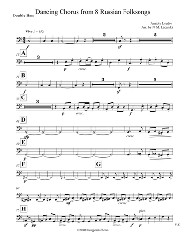 8 Russian Folksongs Dancing Chorus (arr. Nick Lacanski)