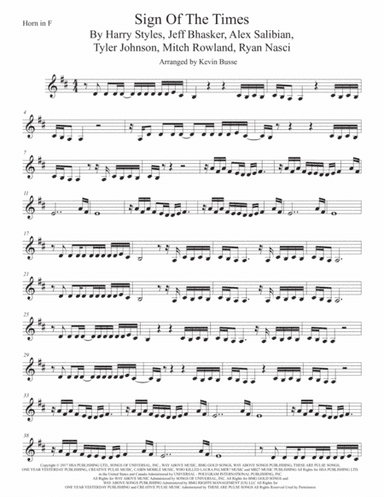 Sign Of The Times (arr. Kevin Busse)