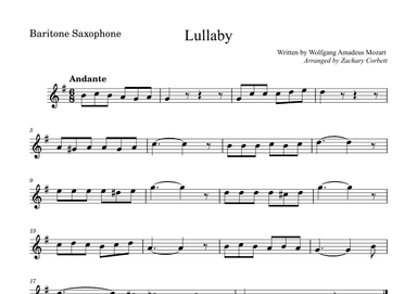 Lullaby (arr. Zachary Corbett)