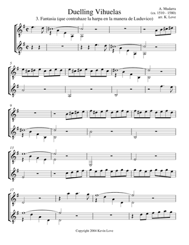 Duelling Vihuelas 3 (Guitar Duo) (arr. Kevin Love)