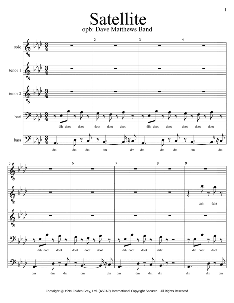 Satellite (arr. Brian Haverkate)