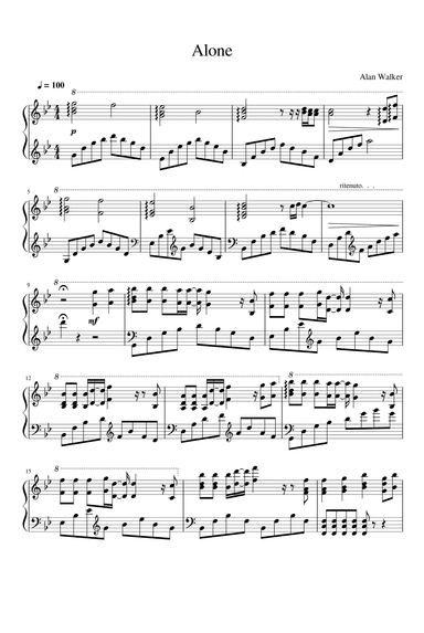 Alone (arr. Alan Walker)