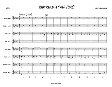 What Child Is This? (Greensleeves) (2021) (arr. Logan Moore)