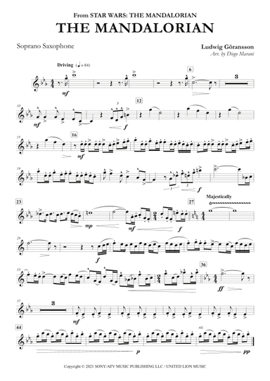 Theme From The Mandalorian (arr. Diego Marani)