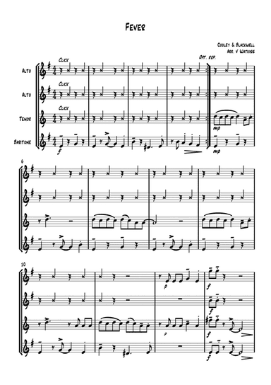 Fever (arr. Verena Watkiss)