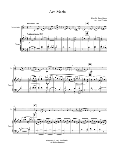 Ave Maria (arr. Jane Frasier)