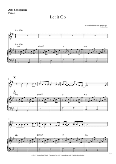 Let It Go (arr. João Reis)