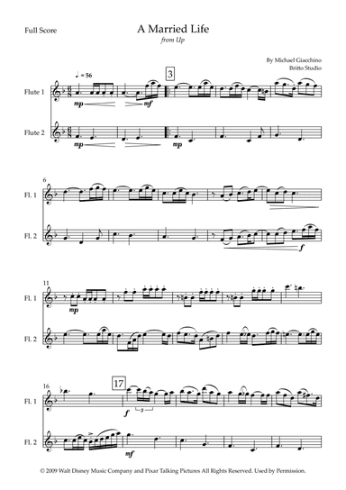 Married Life (arr. Fabio Britto)