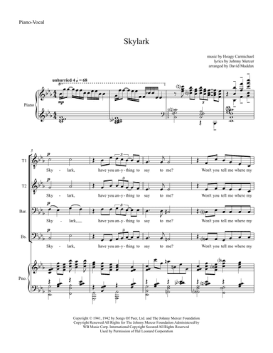 Skylark (arr. David Maddux)