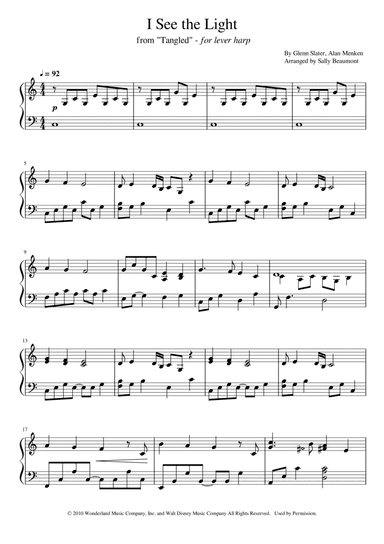 I See The Light (arr. Sally Beaumont)