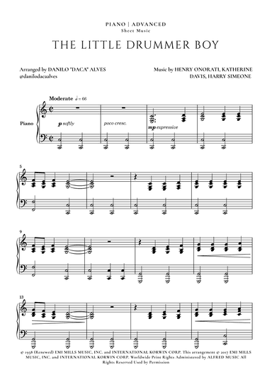 The Little Drummer Boy (arr. Danilo "Daca" Alves)