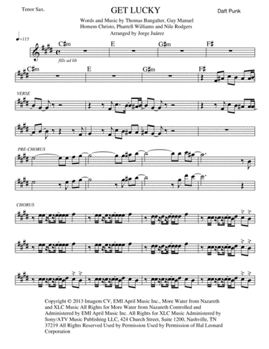 Get Lucky (arr. Jorge Juárez)