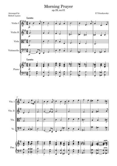 Morning Prayer (arr. Robert Lanes)