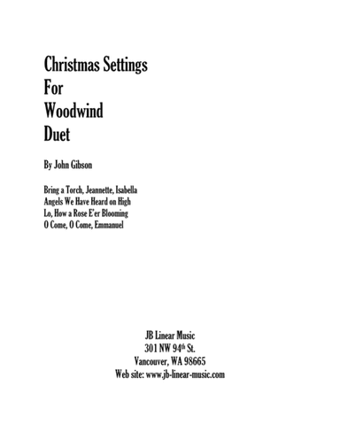 Christmas Settings for Flute Duet (arr. John Gibson)