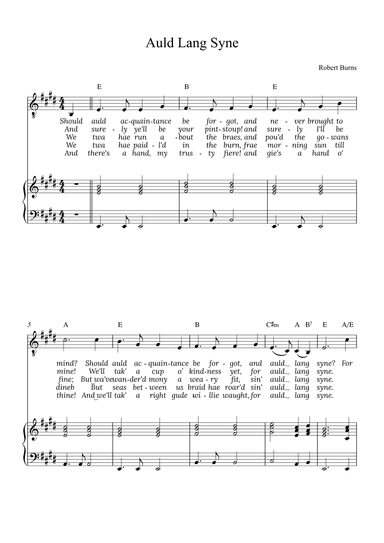 Auld Lang Syne (arr. Alex Nunes Rodrigues)
