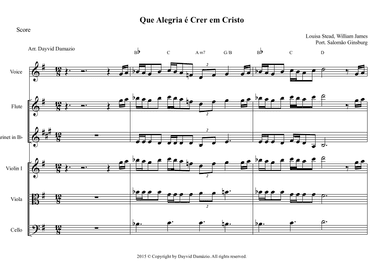 Tis So Sweet To Trust in Jesus - Que Alegria é Crer em Cristo (arr. Dayvid Damázio)