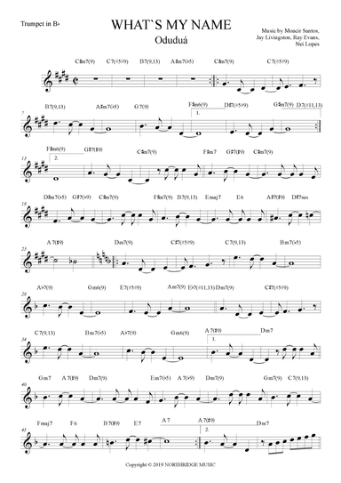 What's My Name (arr. The Sheet Music Library)