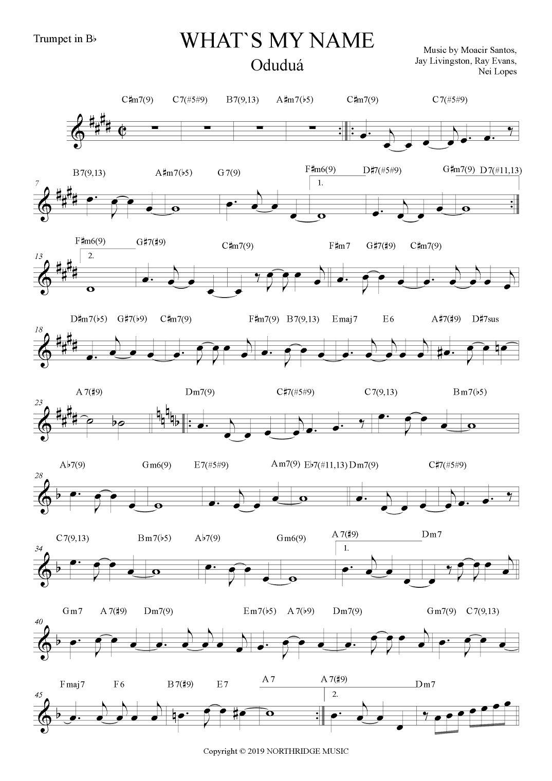 What's My Name (arr. The Sheet Music Library)