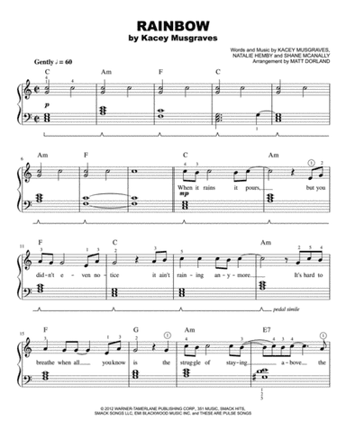 Rainbow (arr. Matt Dorland)