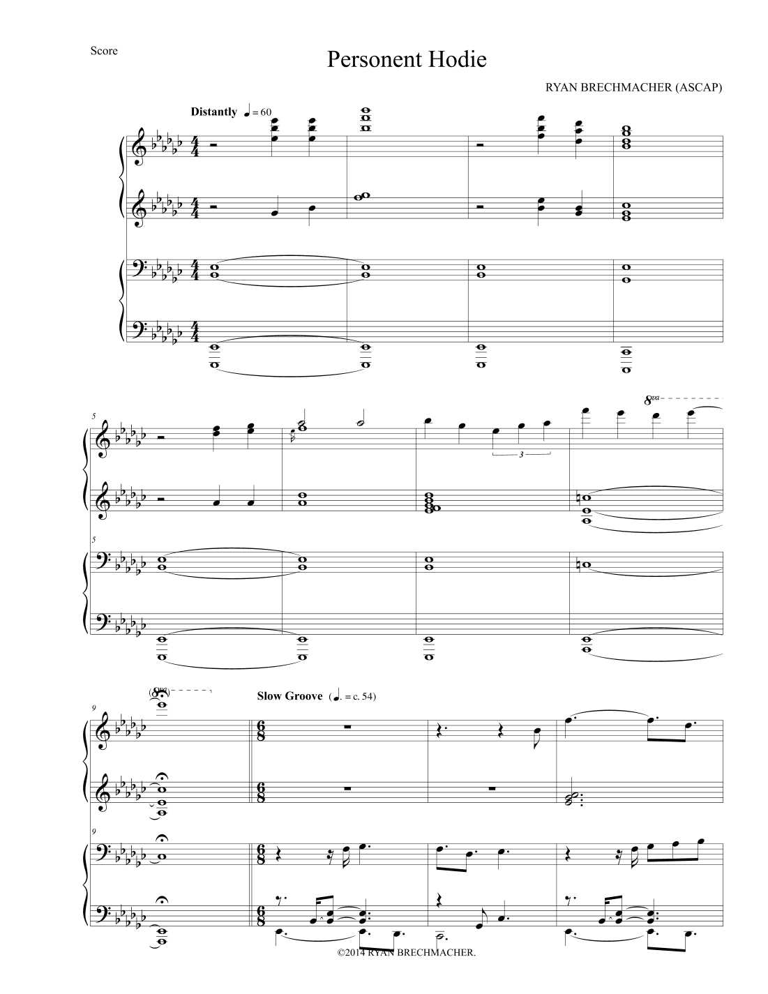 Personent Hodie/O Come O Come Emmanuel (arr. Ryan Brechmacher)