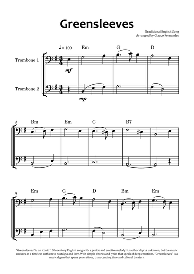 Greensleeves (arr. Glauco Fernandes)
