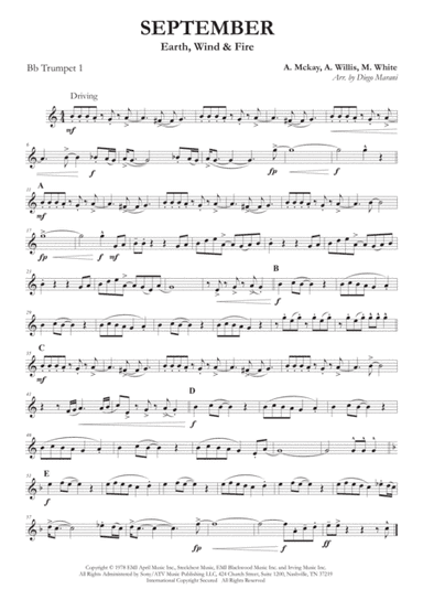 September (arr. Diego Marani)