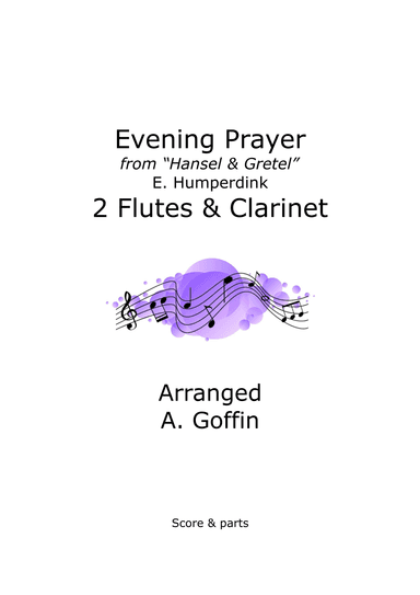 Evening Prayer woodwind trio (arr. Alison Goffin)
