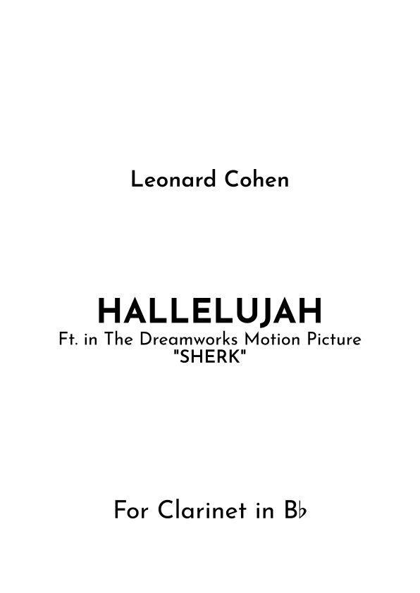 Hallelujah (arr. Jireh J.)