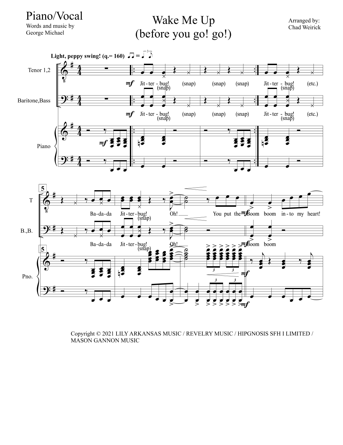 Wake Me Up (arr. Chad Weirick)