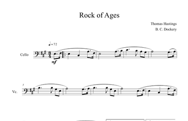 Rock of Ages (Cello Solo) (arr. B. C. Dockery)