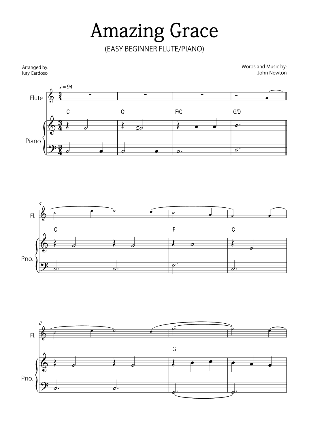 Amazing Grace (arr. Iury Cardoso)
