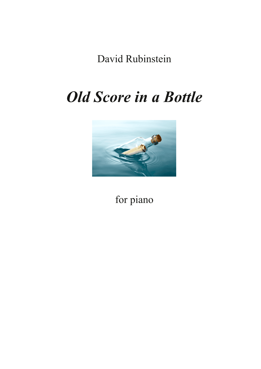 Old Score in a Bottle