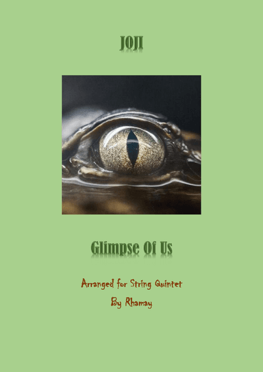 Glimpse Of Us (arr. Rhamay)
