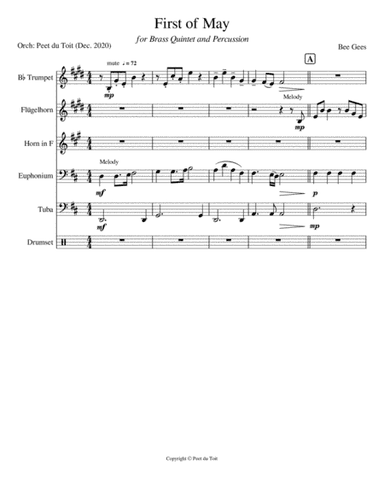First Of May (arr. Peet du Toit)