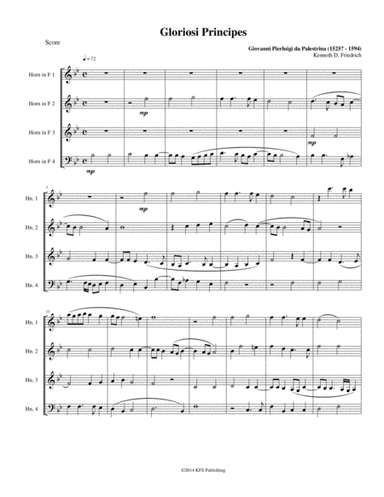 Gloriosi Principes (arr. Kenneth D. Friedrich)
