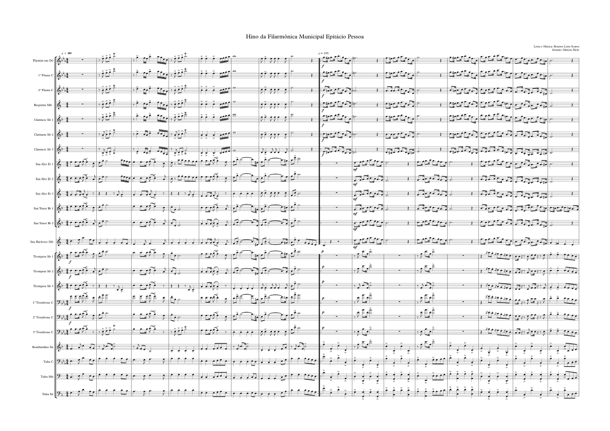 Hino da Filarmônica Municipal Epitácio Pessoa