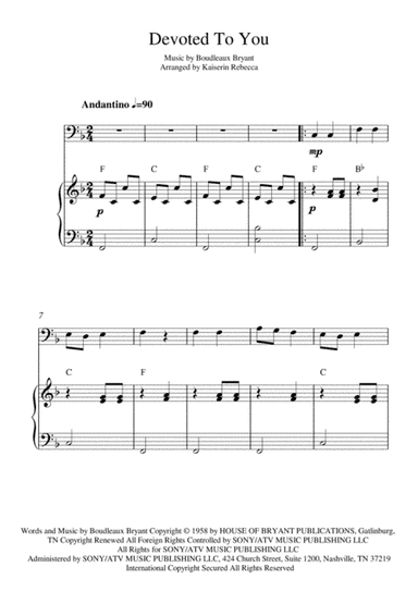 Devoted To You (arr. Kaiserin Rebecca)