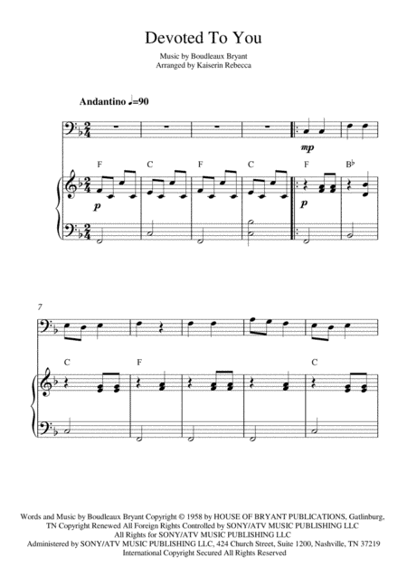 Devoted To You (arr. Kaiserin Rebecca)