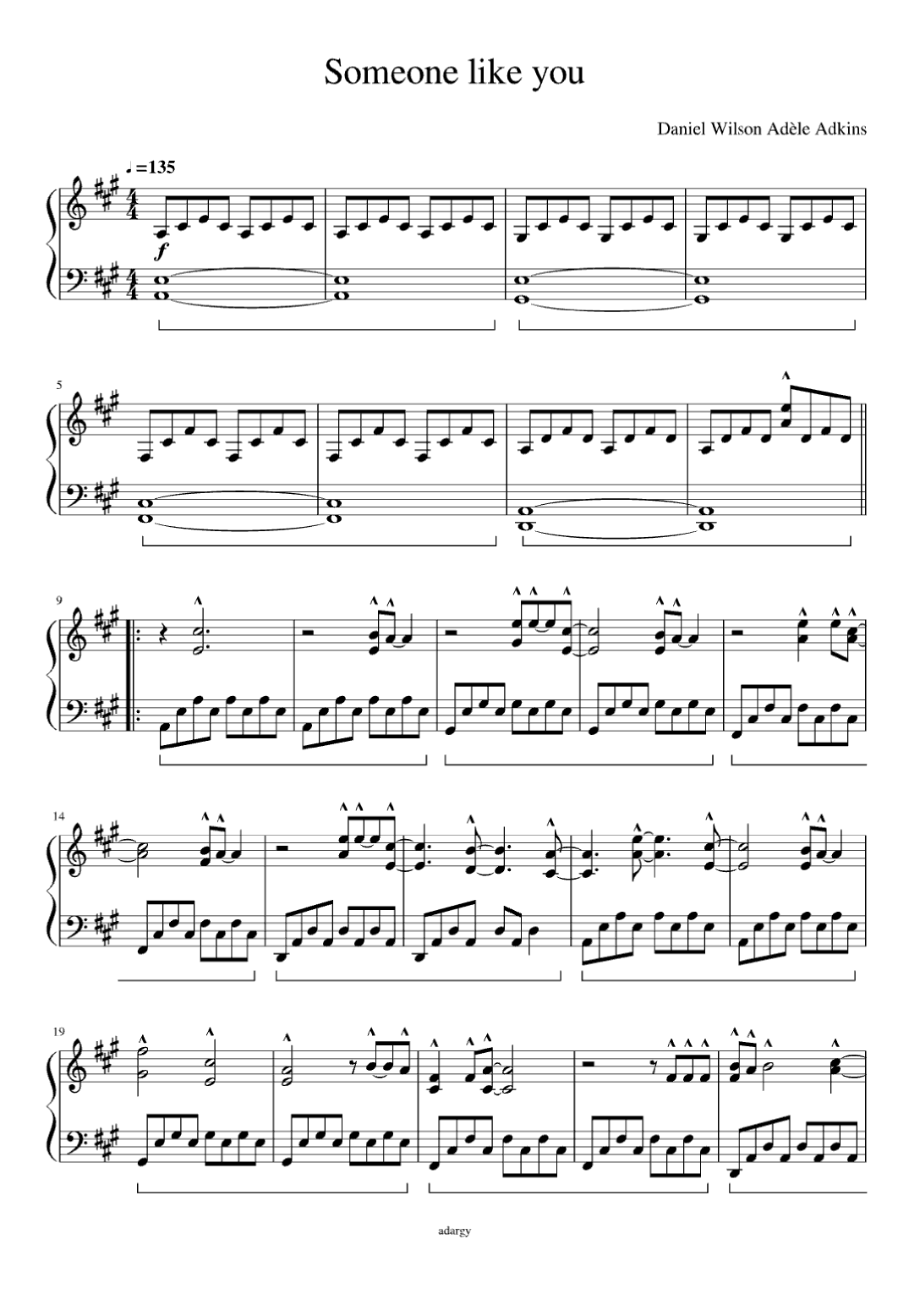 Someone Like You (arr. Eduardo Sabino)