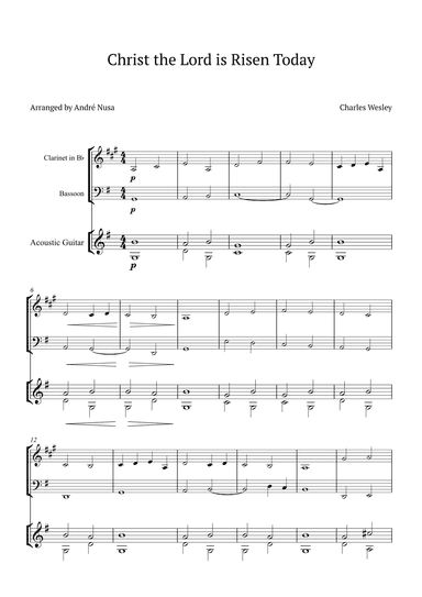 Christ the Lord is Risen Today (arr. André Nusa)