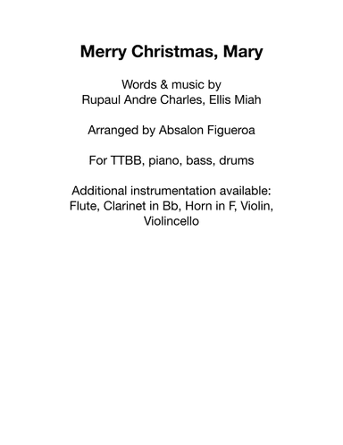 Merry Christmas Mary (arr. Absalon Figueroa)