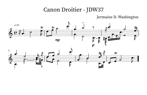 Canon Droitier - JDW37 MH7