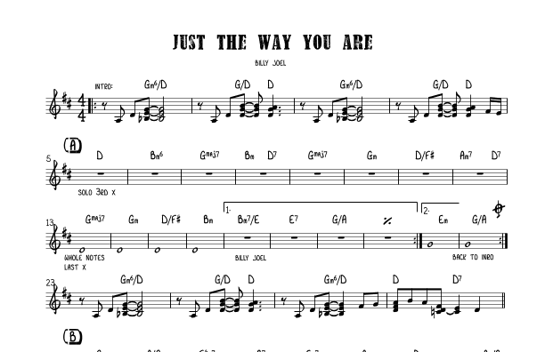 Just The Way You Are (arr. Sarah Jane Cion)