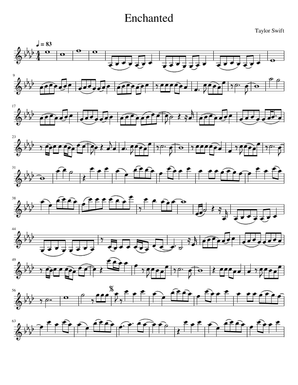 Enchanted (arr. Julia Mills)