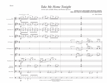 Take Me Home Tonight (arr. Matt Schmitz)