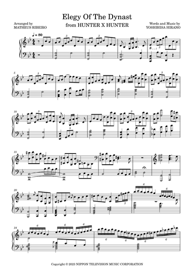 Elegy Of The Dynast (arr. Matheus Ribeiro)