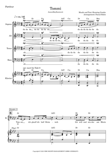 Tommi (arr. Pascal Hahn)